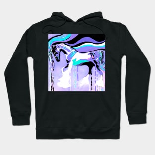 Flying Lavender Horse Hoodie